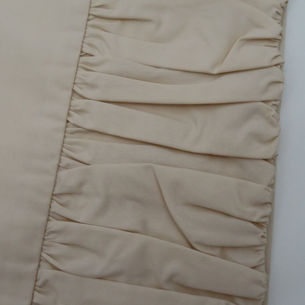 Sweet Dreams Pair of 2 Ruched Edge Standard Pillowcases Covers Oyster Ivory NEW - Picture 4 of 11
